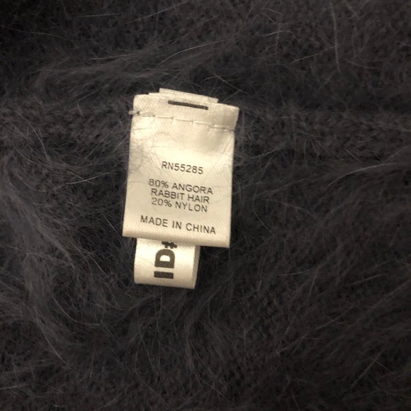 Cropped cardigan angora rabbit hair - Picture 4 of 5